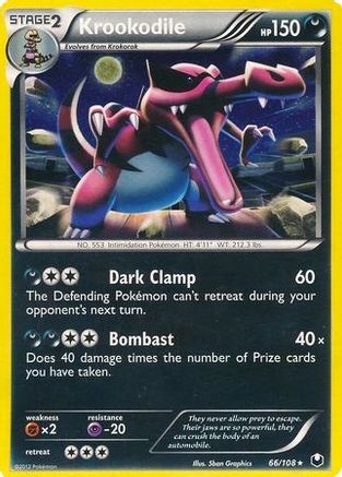 Krookodile - 66/108 (Cosmos Holo) (Holofoil)
