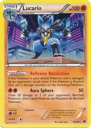 Lucario - 64/99 (Cosmos Holo) (Holofoil)