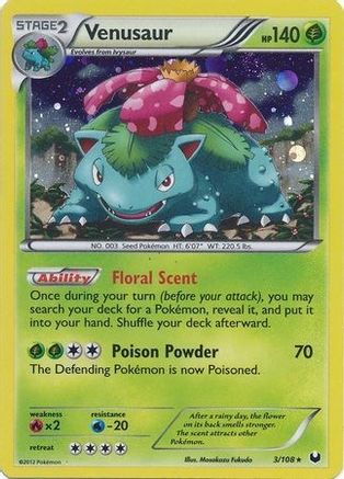 Venusaur - 3/108 (Cosmos Holo) (Holofoil)