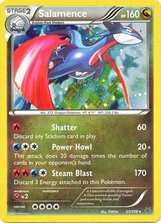 Salamence - 57/108 (Cosmos Holo) (Holofoil)