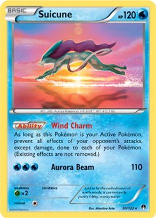 Suicune - 30/122 (Cosmos Holo) (Holofoil)