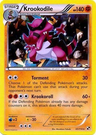 Krookodile - 65/114 (Cracked Ice Holo) (Holofoil)