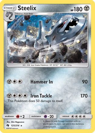Steelix - 125/214 (Cosmos Holo) (Holofoil)