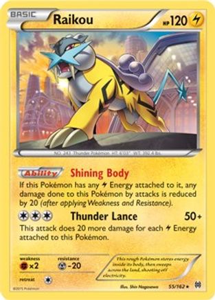 Raikou - 55/162 (Cosmos Holo) (Holofoil)