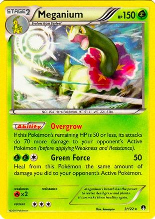 Meganium - 3/122 (Cosmos Holo) (Holofoil)