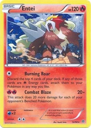 Entei - 14/98 (Cosmos Holo) (Holofoil)