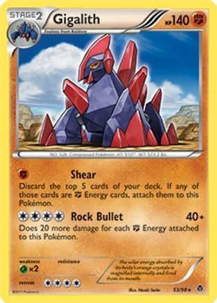 Gigalith - 53/98 (Cracked Ice Holo) (Holofoil)
