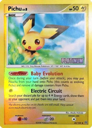 Pichu - 45/106 [Platinum] (Reverse Holofoil)
