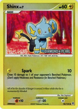 Shinx - 98/130 [Diamond & Pearl] (Reverse Holofoil)