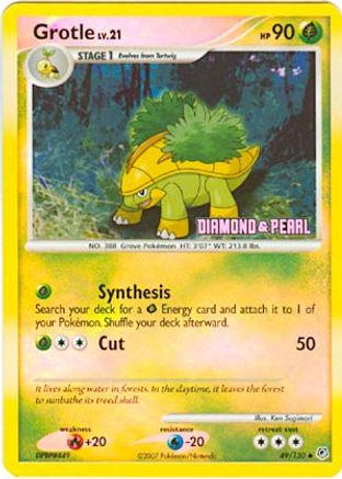 Grotle - 49/130 [Diamond & Pearl] (Reverse Holofoil)