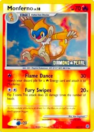 Monferno - 56/130 [Diamond & Pearl] (Reverse Holofoil)