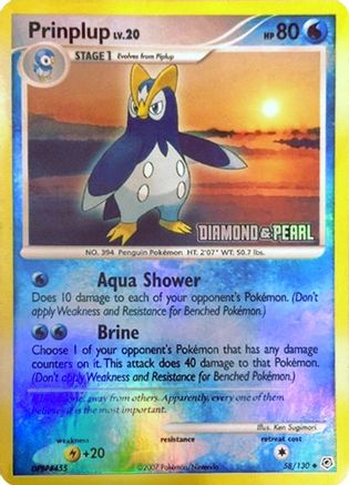 Prinplup - 58/130 [Diamond & Pearl] (Holofoil)