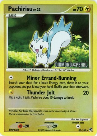 Pachirisu - 35/130 [Diamond & Pearl] (Reverse Holofoil)