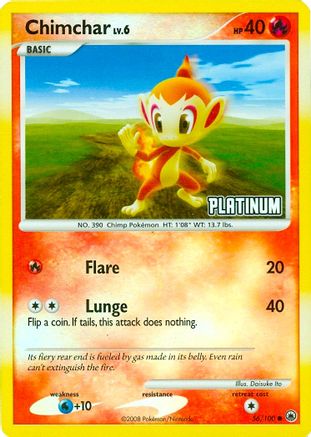 Chimchar - 56/100 [Platinum] (Reverse Holofoil)