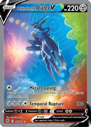 Origin Forme Dialga V (Alternate Full Art) (Holofoil)