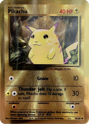 Pikachu - 58/102 (Celebrations Metal Card) (Holofoil)