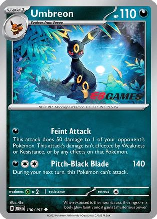Umbreon - 130/197 (EBGames Exclusive) (Reverse Holofoil)