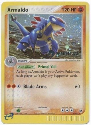 Armaldo - 1/100 (Prerelease) (Holofoil)