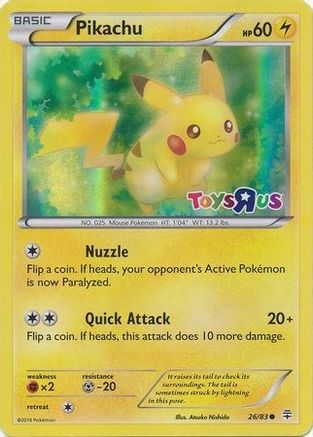 Pikachu - 26/83 (Toys R Us) (Holofoil)