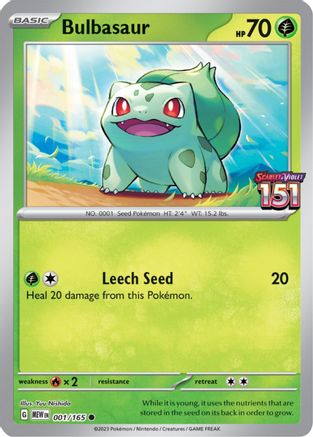 Bulbasaur - 001/165 (Best Buy Exclusive) (Reverse Holofoil)