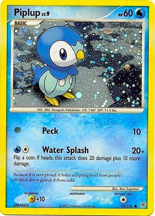 Piplup - 93/130 (Cosmos Holo) (Holofoil)