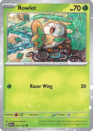 Rowlet - 013/197 (Cosmos Holo) (Holofoil)