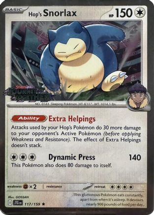 Hop's Snorlax - 117/159 (Cosmos Holo) (Holofoil)