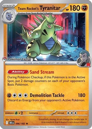 Team Rocket's Tyranitar (Pokemon Center Exclusive)