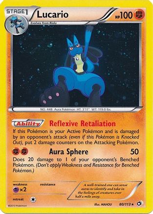Lucario - 80/113 (Cosmos Holo) (Holofoil)