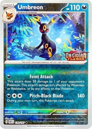 Umbreon (Obsidian Flames Stamped) (Reverse Holofoil)