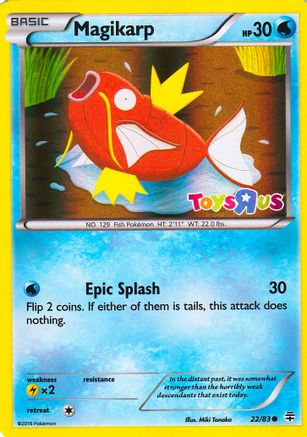 Magikarp - 22/83 (Toys R Us Promo) (Holofoil)
