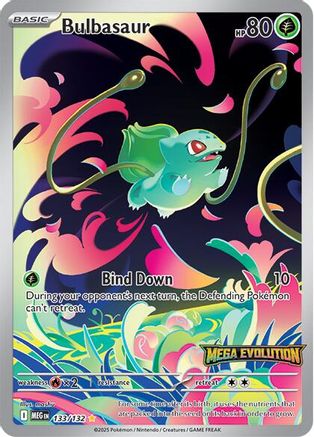 Bulbasaur - 133/132 (Mega Evolution Stamped) (Holofoil)