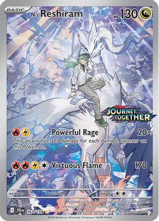 N's Reshiram - 167/159 (Journey Together Stamped) (Holofoil)