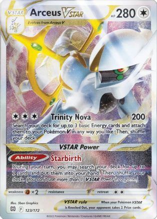 Arceus VSTAR - 123/172 (Metal Card) (Holofoil)