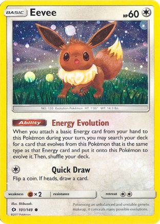 Eevee - 101/149 (Cosmos Holo) (Holofoil)