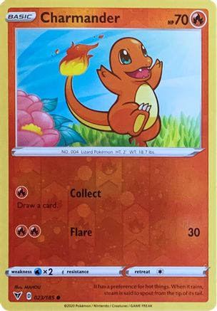 Charmander - 023/185 (Reverse Cosmos Holo) (Reverse Holofoil)