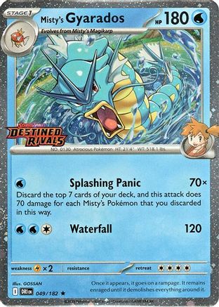 Misty's Gyarados (Prerelease) (Holofoil)