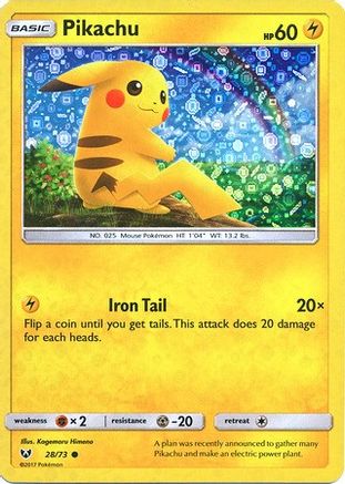 Pikachu - 28/73 (General Mills) (Holofoil)