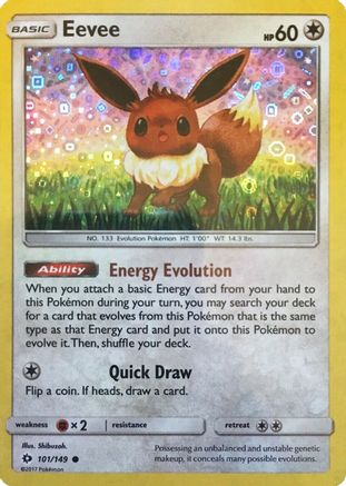 Eevee - 101/149 (General Mills Promo) (Holofoil)