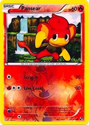 Pansear - 21/114 (Energy Holo) (Reverse Holofoil)