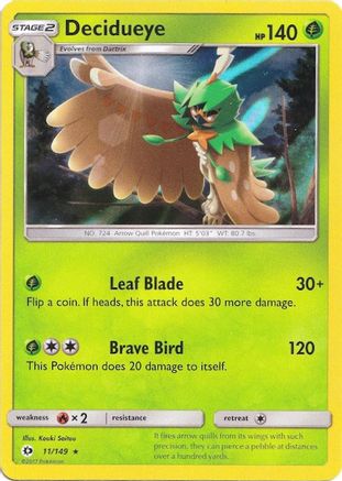 Decidueye - 11/149 (Water Web Holo) (Holofoil)