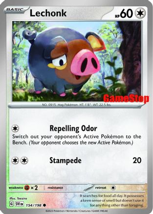 Lechonk - 154/198 (GameStop Promo) (Reverse Holofoil)