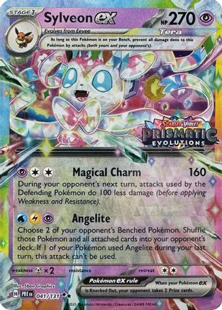 Sylveon ex - 041/131 (Prismatic Evolutions Stamp) (Holofoil)