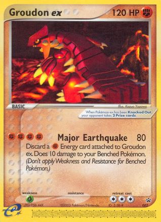 Groudon ex - 002 (Nintendo Power Magazine) (Holofoil)