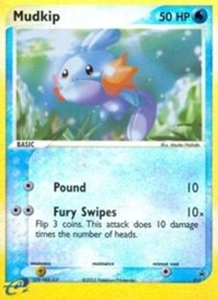 Mudkip - 010 (e-League) (Reverse Holofoil)