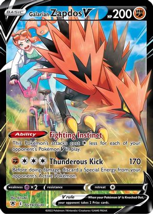 Galarian Zapdos V (Holofoil)