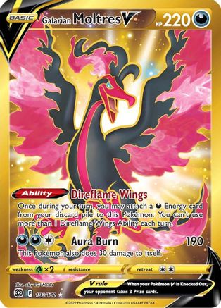 Galarian Moltres V (Secret) (Holofoil)