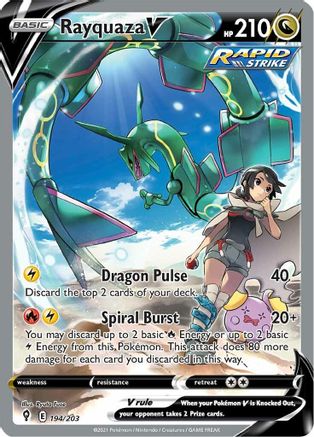 Rayquaza V (Alternate Full Art) (Holofoil)