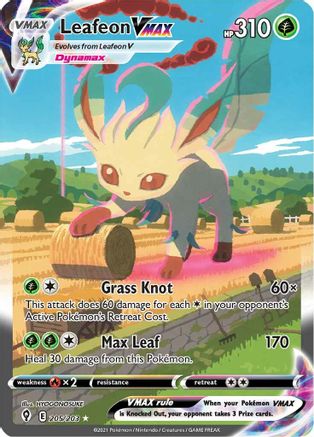 Leafeon VMAX (Alternate Art Secret) (Holofoil)