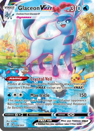 Glaceon VMAX (Alternate Art Secret) (Holofoil)